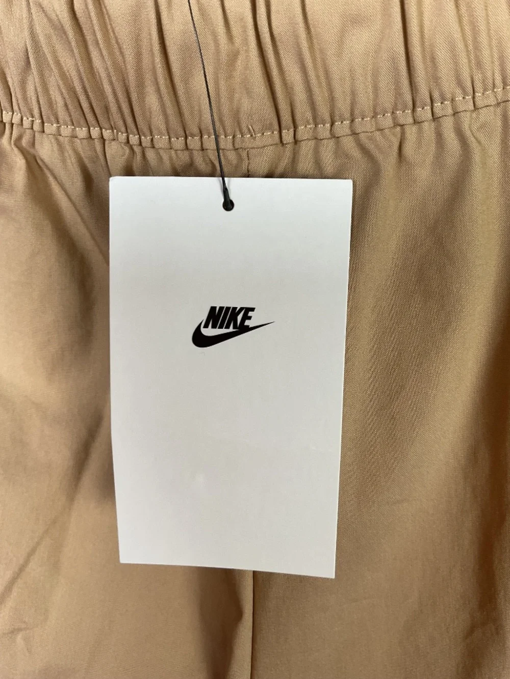 Nike Womens Small Tan Loose Fit High Rise Track Pants Athletic Running NWT